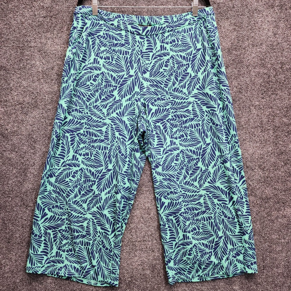 J.Jill Wearever Collection Women's XL Petite Ecovero Wide Leg Crop Pants Pull On